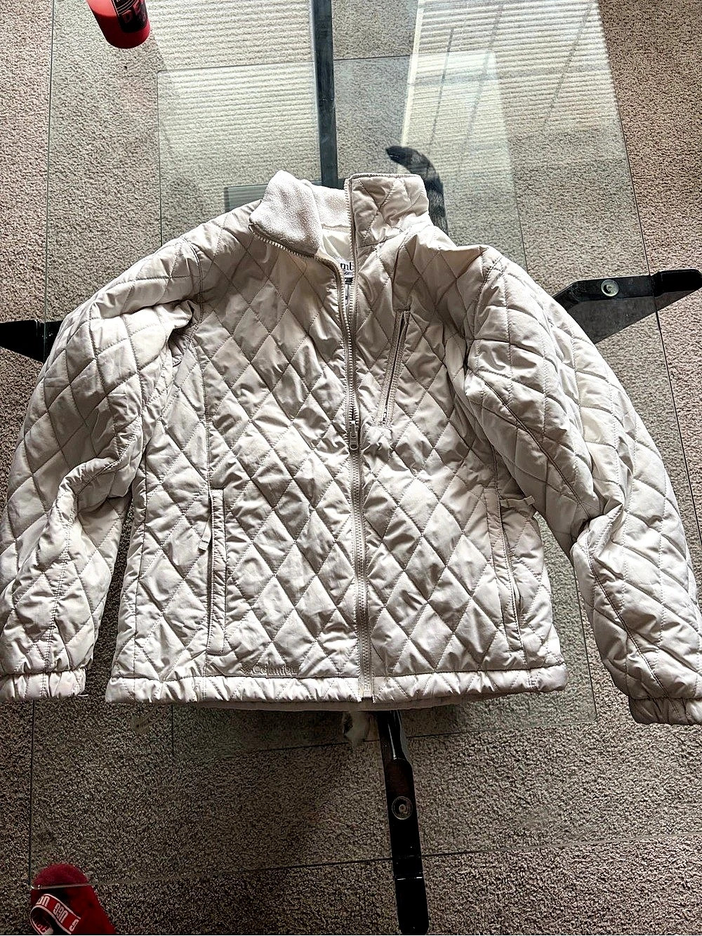 Columbia Interchange Quilted Liner Jacket Puffer White Small
